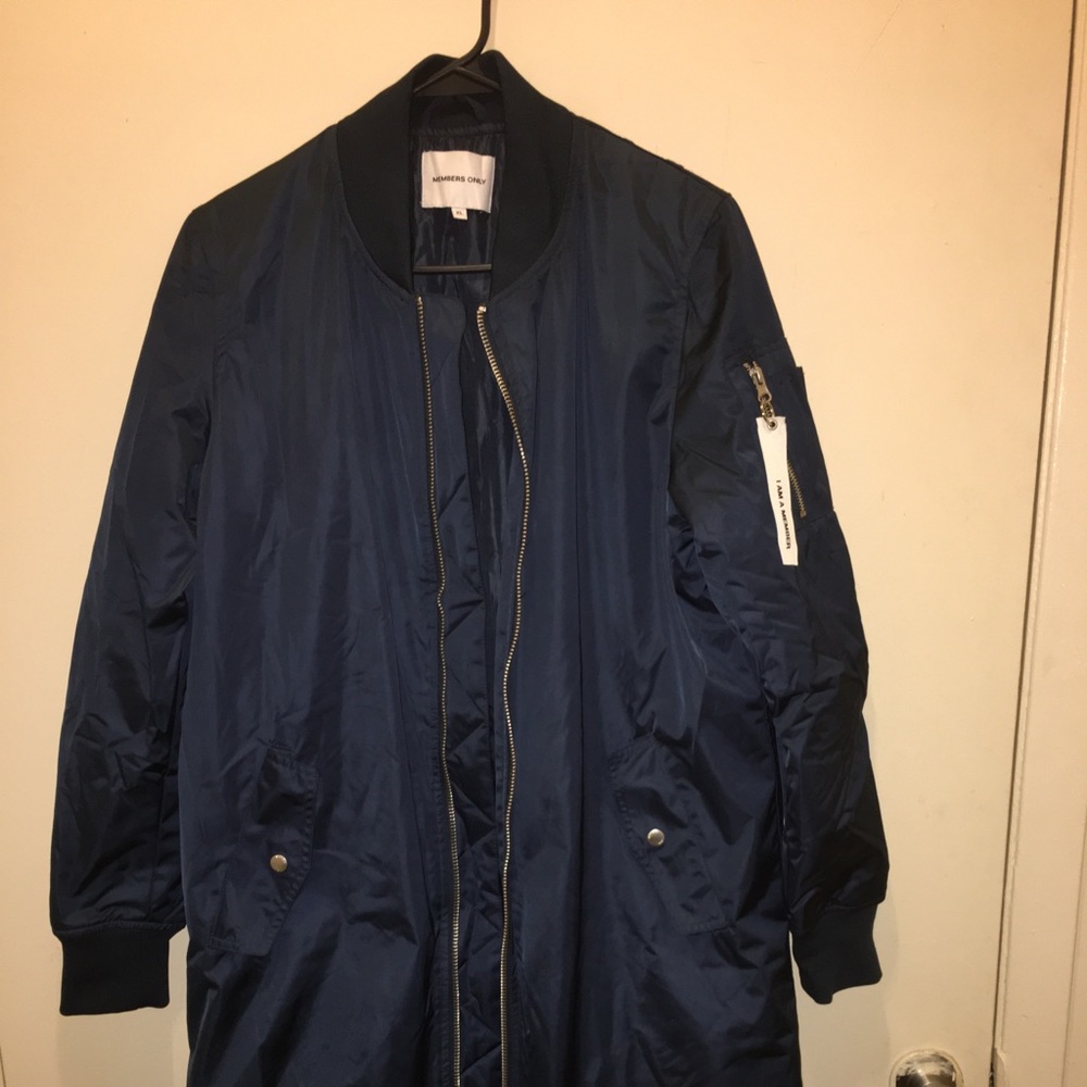 Long line flight jacket